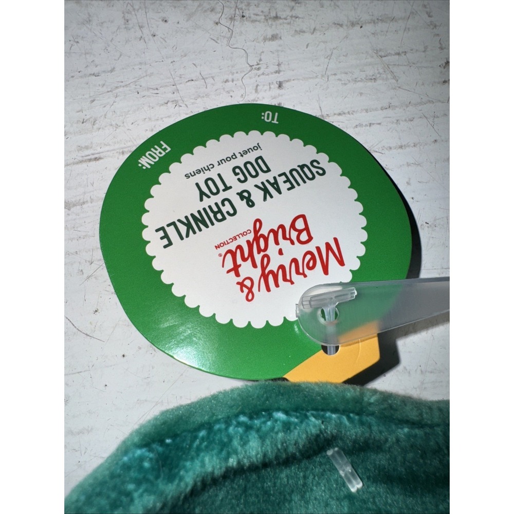 Merry & Bright Christmas BUDDY ELF Flattie Small Dog Toy, Crinkle & Squeaker New - Picture 3 of 5